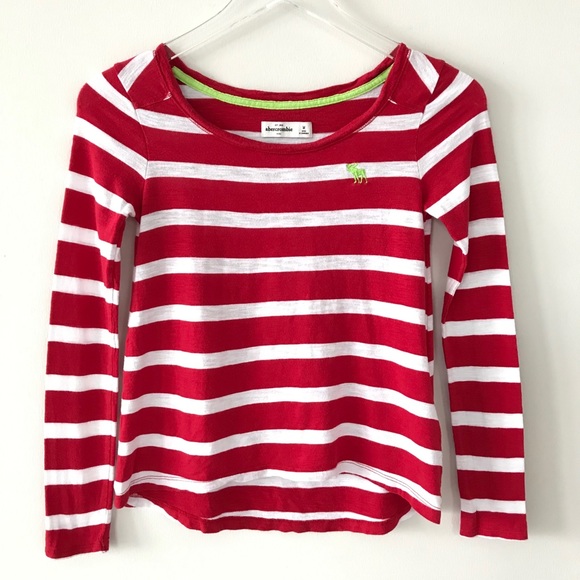 red and white striped shirt kids